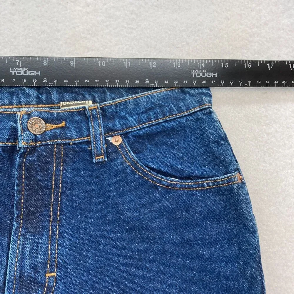 Vintage Jordache Jeans Youth Boys 18 Relaxed Fit Straight Leg Blue Denim Western